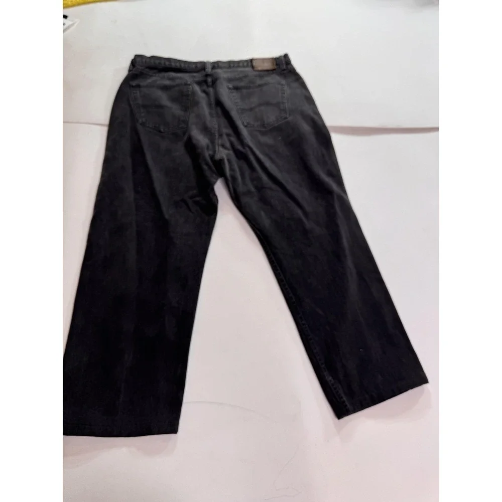 Levis Jeans Mens 38x34 Gray Denim Relaxed Fit Straight Charcoal Wash Pants